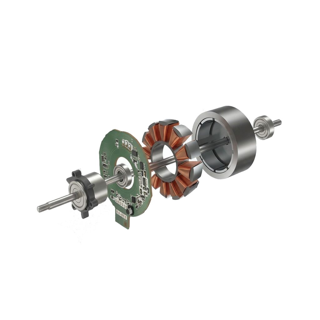 Motore DC di un ventilatore / DC motor of a fan / Gleichstrommotor eines Ventilators