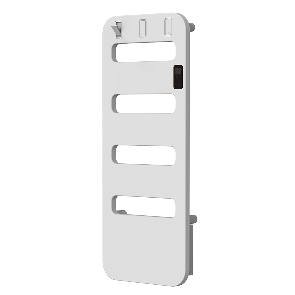 Scalda salviette 500 watt THERMO bianco con termostato programmabile / White 500 W THERMO towel warmer with programmable thermostat / Weißer 500-W-THENMO-Handtuchheizkörper mit programmierbarem Thermostat